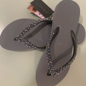 Uzurii Jeweled Sandals